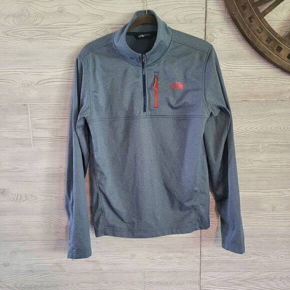 The North Face Quarter Zip Mens SZ S Blue - Picture 1 of 4